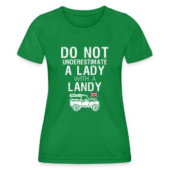Lady With Landy - Frauen Funktions-T-Shirt - Kelly Green - Vorne - AI Model Female 172 dark (172cm)