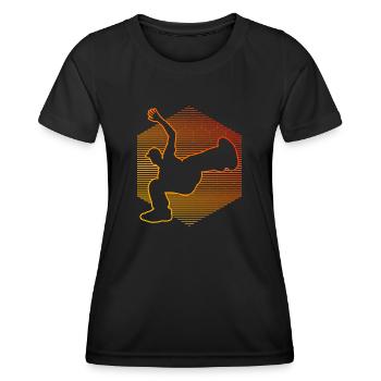 Femmes Hommes Bboy Hiphop Breakdance Hip Hop - T-shirt sport Femme - noir - Devant - AI Model Female 172 light (172cm)