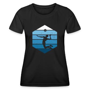 Beach Volleyball Volley VolleyEur Beach Volley - T-shirt sport Femme - noir - Devant - AI Model Female 172 light (172cm)