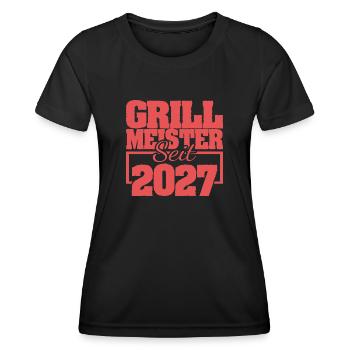 2027 - Women's Functional T-Shirt - black - Front - AI Model Female 172 light (172cm)