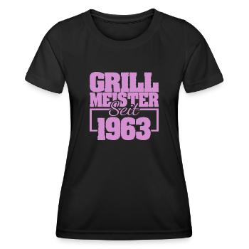 Barbecue 1963 - T-shirt sport Femme - noir - Devant - AI Model Female 172 light (172cm)