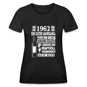 1962 ein guter Jahrgang - Frauen Funktions-T-Shirt - Schwarz - Vorne - AI Model Female 172 light (172cm)