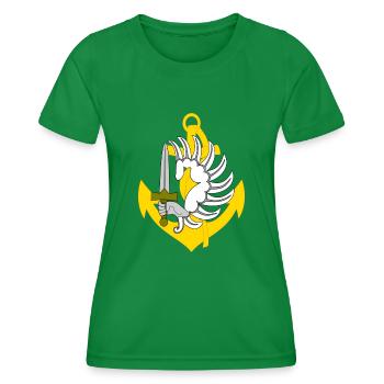 para-marine - T-shirt sport Femme - vert - Devant - AI Model Female 172 dark (172cm)