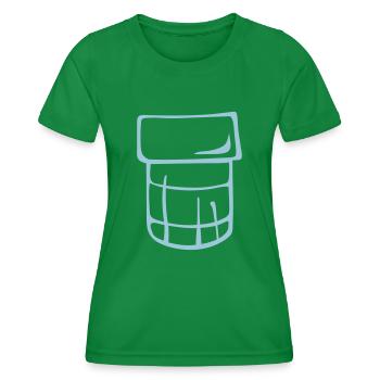 Schweizer Joghurt in kleinem 0 - Frauen Funktions-T-Shirt - Kelly Green - Vorne - AI Model Female 172 dark (172cm)