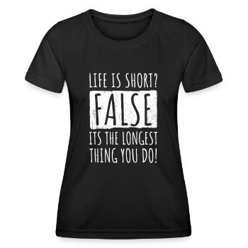 Inspiration Motivation Positive Life Lifetime - Women's Functional T-Shirt - black - Front - AI Model Female 172 light (172cm)