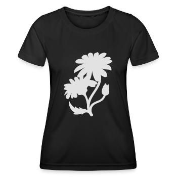 Simple daisyes - Women's Functional T-Shirt - black - Front - AI Model Female 172 light (172cm)