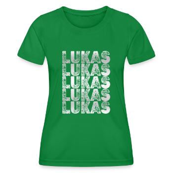 Grand-père pour Lukas Frère Papa - T-shirt sport Femme - vert - Devant - AI Model Female 172 dark (172cm)
