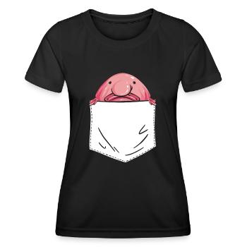 Blob fish - Women's Functional T-Shirt - black - Front - AI Model Female 172 light (172cm)