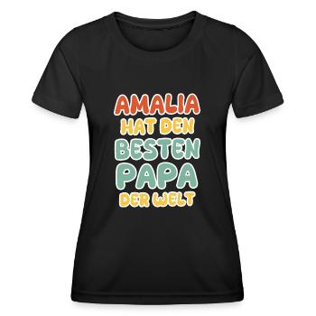 Baby Amalia - Frauen Funktions-T-Shirt - Schwarz - Vorne - AI Model Female 172 light (172cm)