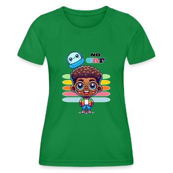 NO CAP - Frauen Funktions-T-Shirt - Kelly Green - Vorne - AI Model Female 172 dark (172cm)