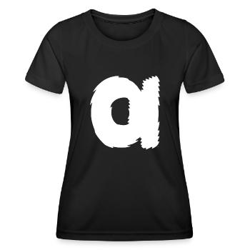 Alpha | Symbol | griechisches Alphabet - Frauen Funktions-T-Shirt - Schwarz - Vorne - AI Model Female 172 light (172cm)