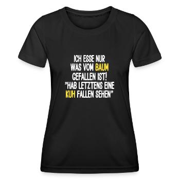 flMeat Lover Saying Carnist Meat Fanatic - Women's Functional T-Shirt - black - Front - AI Model Female 172 light (172cm)