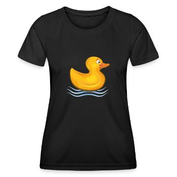 BÉBÉ Ente Caneton - T-shirt sport Femme - noir - Devant - AI Model Female 172 light (172cm)