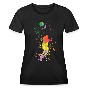 Lanceur de marteau Colorsplash Lancer de marteau - T-shirt sport Femme - noir - Devant - AI Model Female 172 light (172cm)
