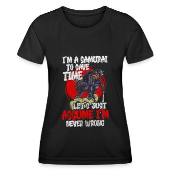 Japan Manga - Women's Functional T-Shirt - black - Front - AI Model Female 172 light (172cm)