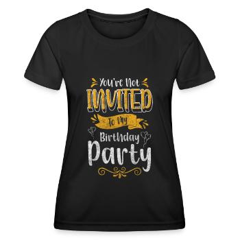 Celebrating Alcohol Girls Night Out Fun - Women's Functional T-Shirt - black - Front - AI Model Female 172 light (172cm)