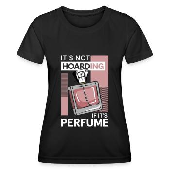 Flacon de parfum Odeur - T-shirt sport Femme - noir - Devant - AI Model Female 172 light (172cm)
