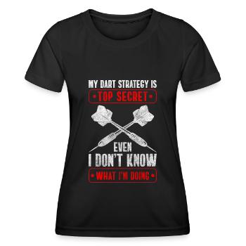 Darts Dartboard Winner - Women's Functional T-Shirt - black - Front - AI Model Female 172 light (172cm)