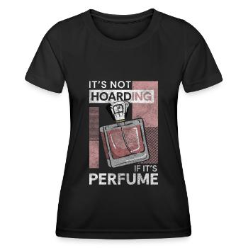 Flacon de parfum Soin du corps Spray parfumé - T-shirt sport Femme - noir - Devant - AI Model Female 172 light (172cm)