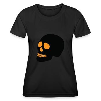 Crâne Halloween 2 - T-shirt sport Femme - noir - Devant - AI Model Female 172 light (172cm)