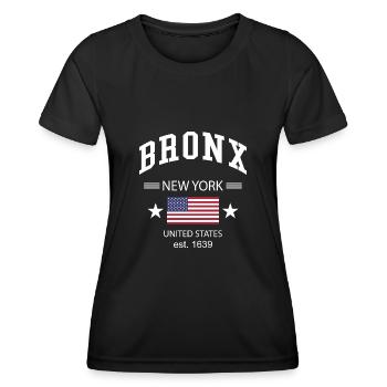 Bronx - Frauen Funktions-T-Shirt - Schwarz - Vorne - AI Model Female 172 light (172cm)