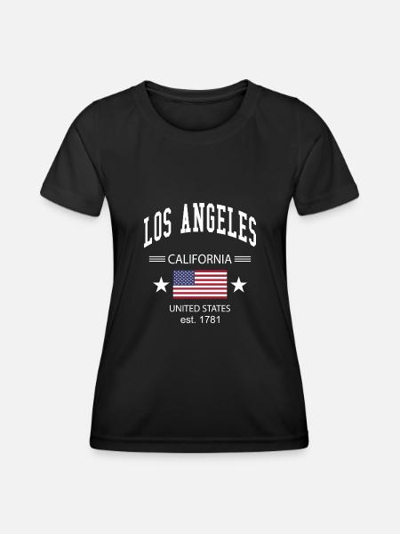 Los Angeles - T-shirt sport Femme - noir