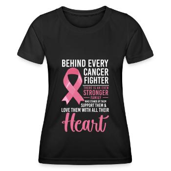 Cancer Fighter Fight Cancer - Women's Functional T-Shirt - black - Front - AI Model Female 172 light (172cm)
