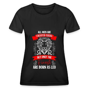 Löwe Tierkreiszeichen Konstellation - Frauen Funktions-T-Shirt - Schwarz - Vorne - AI Model Female 172 light (172cm)