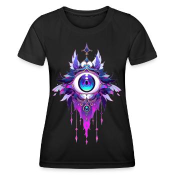Attrape-rêves #6 - T-shirt sport Femme - noir - Devant - AI Model Female 172 light (172cm)