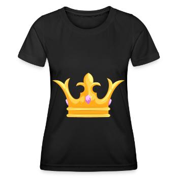 Couronne - Couronne - T-shirt sport Femme - noir - Devant - AI Model Female 172 light (172cm)