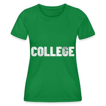 COLLEGE - Für Schüler und Studenten - Frauen Funktions-T-Shirt - Kelly Green - Vorne - AI Model Female 172 dark (172cm)