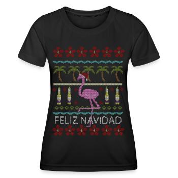 Flamingo - Women's Functional T-Shirt - black - Front - AI Model Female 172 light (172cm)