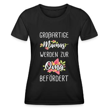 Grand-mère mère grand-mère - T-shirt sport Femme - noir - Devant - AI Model Female 172 light (172cm)