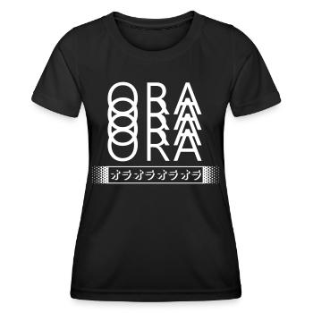 ORA ORA ORA ORA - T-shirt sport Femme - noir - Devant - AI Model Female 172 light (172cm)