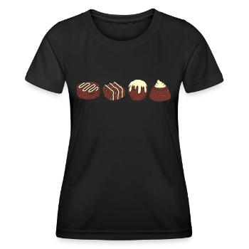 Chocolates - Women's Functional T-Shirt - black - Front - AI Model Female 172 light (172cm)