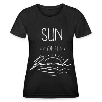 Dété party plage festival vacances t-shirt - T-shirt sport Femme - noir - Devant - AI Model Female 172 light (172cm)