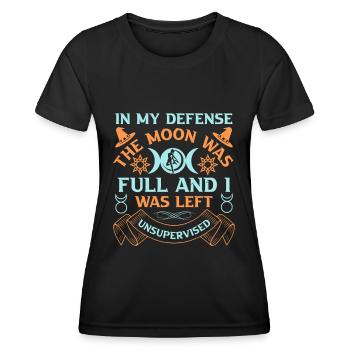 Wiccan Pagan Et Occulte Vêtements Wicca - T-shirt sport Femme - noir - Devant - AI Model Female 172 light (172cm)