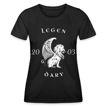 Legendary Birthday Gift 2003 - Women's Functional T-Shirt - black - Front - AI Model Female 172 light (172cm)
