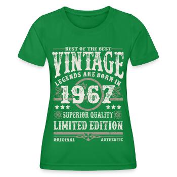 Legenden werden 1967 geboren - Frauen Funktions-T-Shirt - Kelly Green - Vorne - AI Model Female 172 dark (172cm)