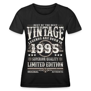 Legends are born in 1995 - Women's Functional T-Shirt - black - Front - AI Model Female 172 light (172cm)