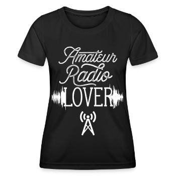 Amateur radio amateur amateur radio amateur radio RAdio - T-shirt sport Femme - noir - Devant - AI Model Female 172 light (172cm)