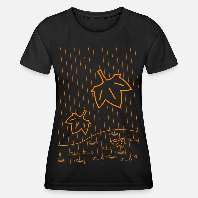 Rainy Autumn - Women's Functional T-Shirt - black