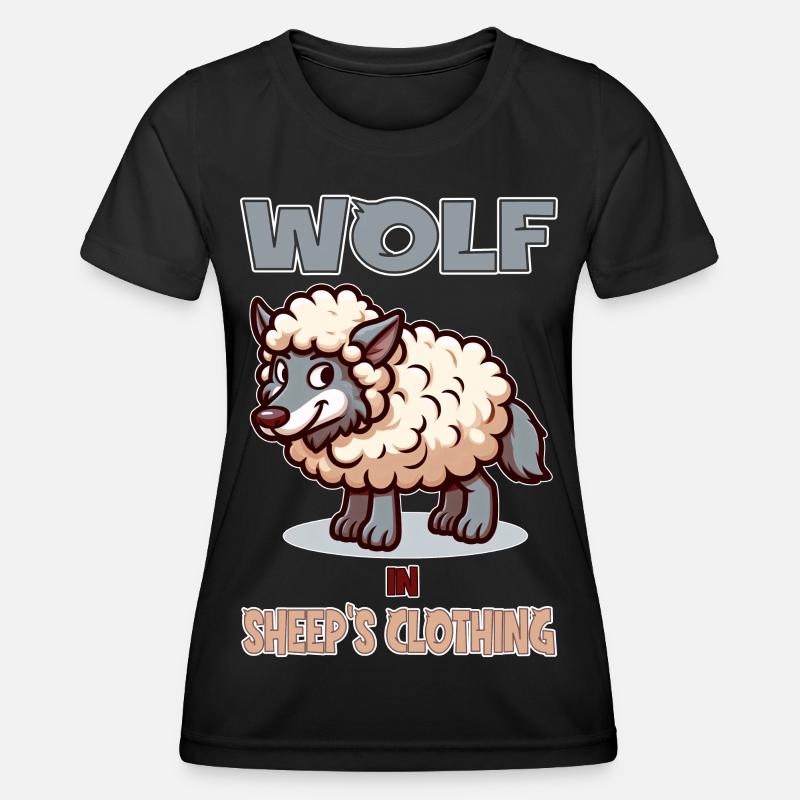 Wolf in Sheep's clothing - Women's Functional T-Shirt - black