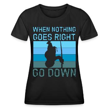 Apnoetaucher Freitaucher Freediver Taucher - Frauen Funktions-T-Shirt - Schwarz - Vorne - AI Model Female 172 light (172cm)