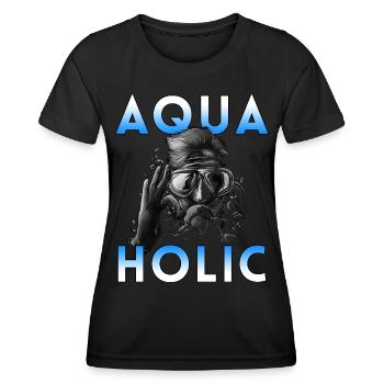 Apnea Diver Apnéiste Scuba Diver - T-shirt sport Femme - noir - Devant - AI Model Female 172 light (172cm)
