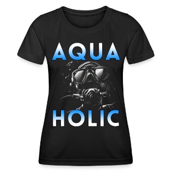 Apnea Diver Apnéiste Scuba Diver - T-shirt sport Femme - noir - Devant - AI Model Female 172 light (172cm)