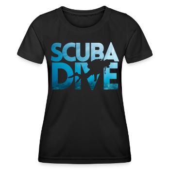 Apnea Diver Apnéiste Scuba Diver - T-shirt sport Femme - noir - Devant - AI Model Female 172 light (172cm)