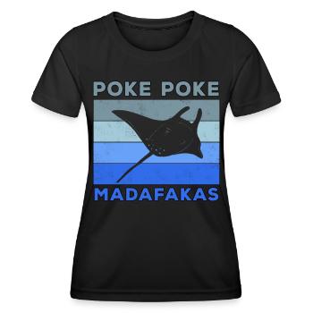Apnea Diver Apnéiste Scuba Diver - T-shirt sport Femme - noir - Devant - AI Model Female 172 light (172cm)