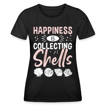 Collecte de coquillages Happiness Collecteur de coquillages - T-shirt sport Femme - noir - Devant - AI Model Female 172 light (172cm)