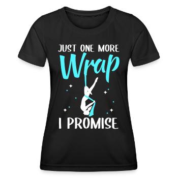 Tissu vertical Aerialist Aerial Silk - T-shirt sport Femme - noir - Devant - AI Model Female 172 light (172cm)